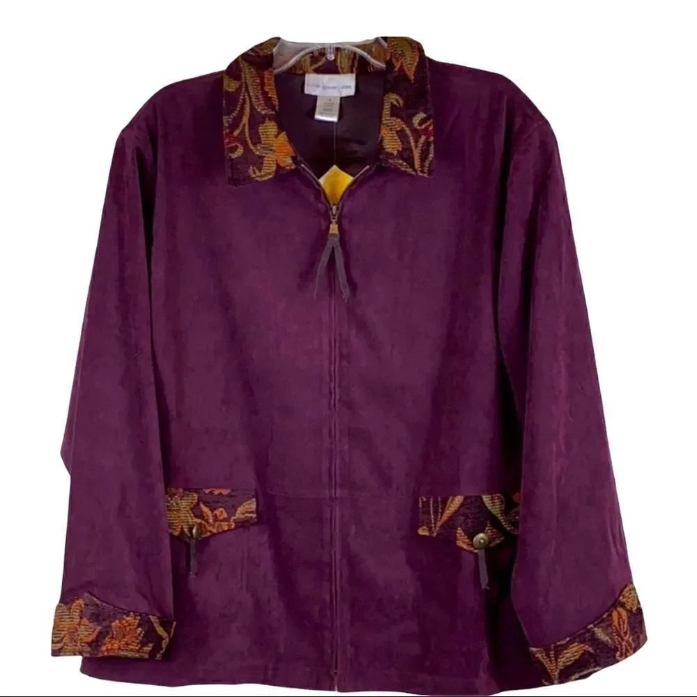 Susan Graver  Jacket detailed outline NWT